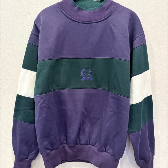 NWT Christian Dior Monsieur Y2K 90’s Vintage Sweatshirt Crest Logo Small